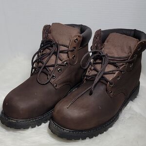 Lincoln Outfitters Men's  Classic Steel Toe Leather  Work Boot L6C18 Size 14 W